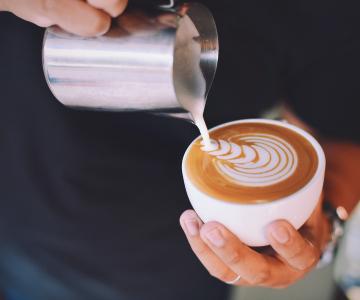 a cup of fresh coffee